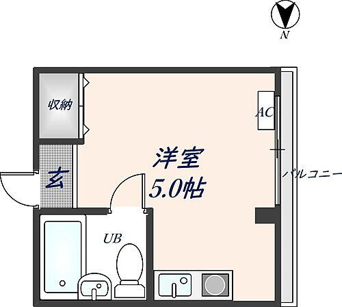 オレンジハウス八尾　弐番館 3階 ワンルーム 賃貸物件詳細