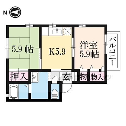 京都府福知山市旭が丘 賃貸アパート
