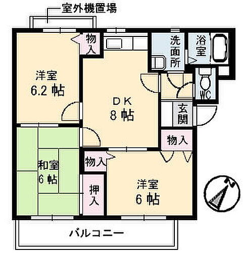 広島県広島市東区戸坂中町 戸坂駅 3DK マンション 賃貸物件詳細