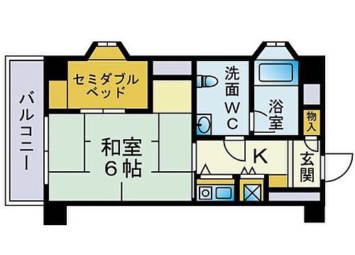 ファミリオン御所 2階 1K 賃貸物件詳細