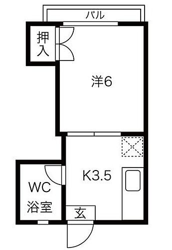 福岡県福岡市中央区今泉1丁目 西鉄福岡（天神）駅 1K マンション 賃貸物件詳細