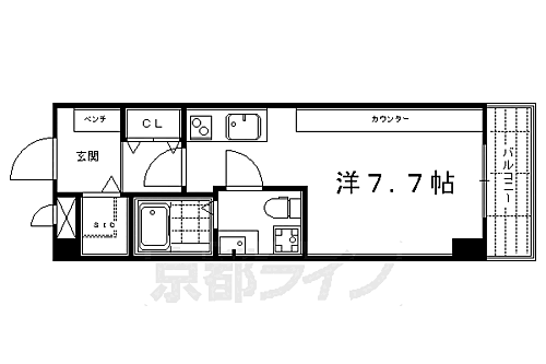 京都府京都市下京区忠庵町 五条駅 1K マンション 賃貸物件詳細