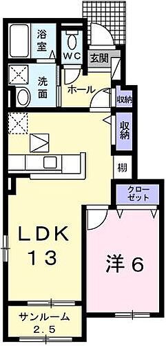 兵庫県赤穂市北野中 坂越駅 1LDK アパート 賃貸物件詳細