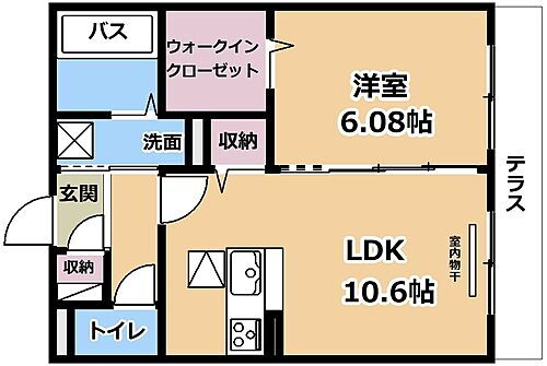 滋賀県栗東市綣5丁目 栗東駅 1LDK アパート 賃貸物件詳細