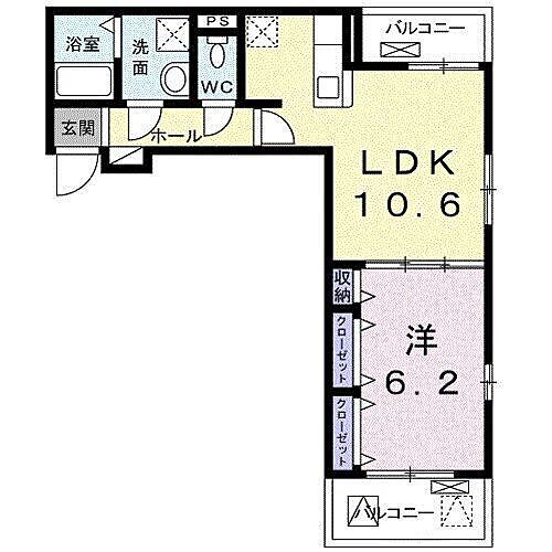 クーランデール　Ｂ 3階 1LDK 賃貸物件詳細
