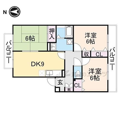 エミネンス朱雀 3階 3DK 賃貸物件詳細