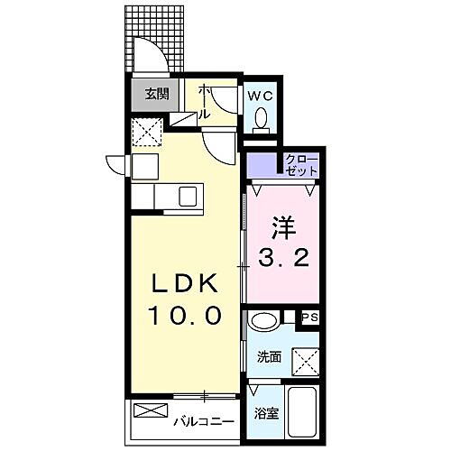 レーヴ・フルリールＩＩＩ 1階 1LDK 賃貸物件詳細