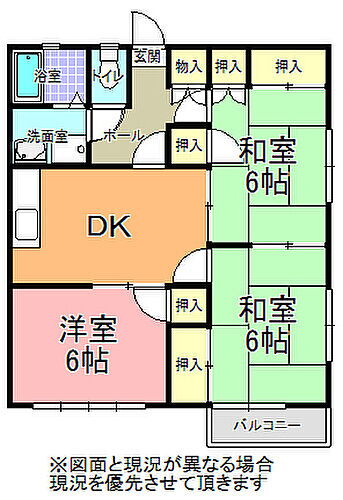 茨城県水戸市吉沢町683-3 水戸駅 3DK アパート 賃貸物件詳細