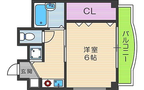 大阪府大阪市北区大淀中5丁目8-5 福島駅 1K マンション 賃貸物件詳細