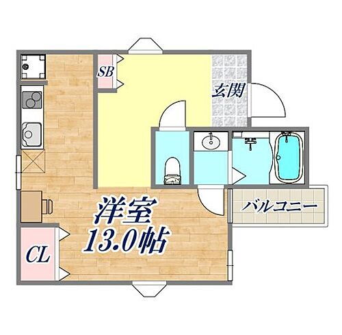 ハイライフ大開 4階 ワンルーム 賃貸物件詳細