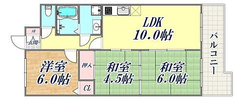 ライオンズマンション神戸明泉寺 4階 3LDK 賃貸物件詳細