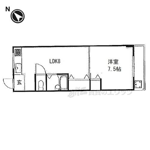 シャンテー御殿山 3階 1LDK 賃貸物件詳細