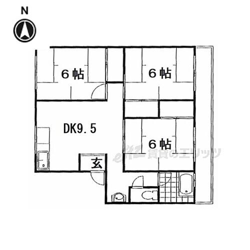 大阪府枚方市大峰元町2丁目 藤阪駅 3DK マンション 賃貸物件詳細