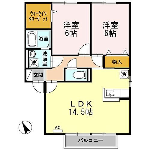 広島県福山市川口町1丁目6-33 福山駅 2LDK アパート 賃貸物件詳細