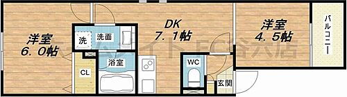 大阪府大阪市福島区鷺洲2丁目7-6 福島駅 1LDK アパート 賃貸物件詳細