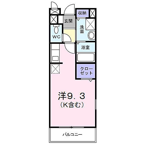 トゥールモンド 2階 ワンルーム 賃貸物件詳細