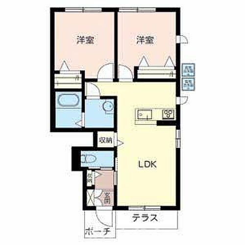 加東市上中（エクラシエ上中Ａ棟） 1階 2LDK 賃貸物件詳細
