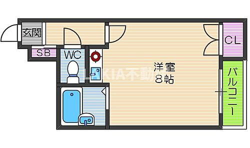 大阪府大阪市東住吉区鷹合２丁目 針中野駅 ワンルーム マンション 賃貸物件詳細