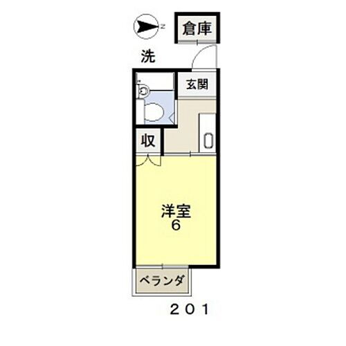 岡山県岡山市北区田中 北長瀬駅 1K アパート 賃貸物件詳細