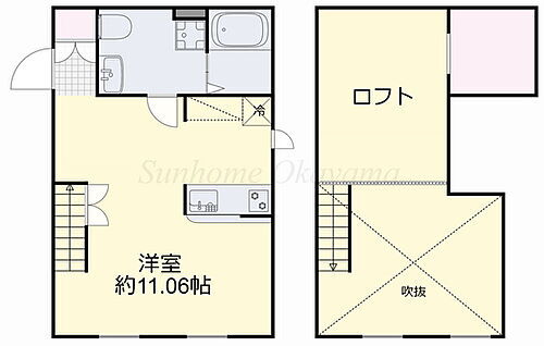 プリマガーデン岡山　弐番館 2階 ワンルーム 賃貸物件詳細