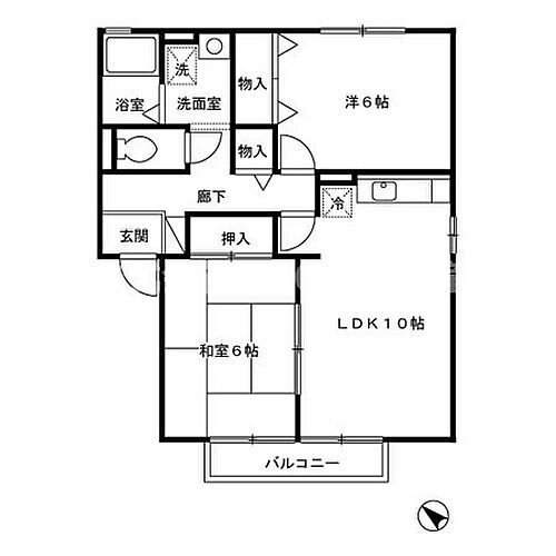 ヴィラコンフォート 2階 2LDK 賃貸物件詳細