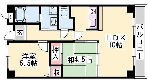 ヌーベ・ゆらの 2階 2LDK 賃貸物件詳細