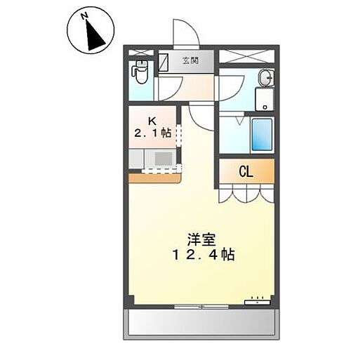 ルーエンビレッジＣ 3階 1K 賃貸物件詳細