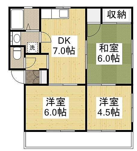 広島県三原市明神3丁目 三原駅 3DK アパート 賃貸物件詳細