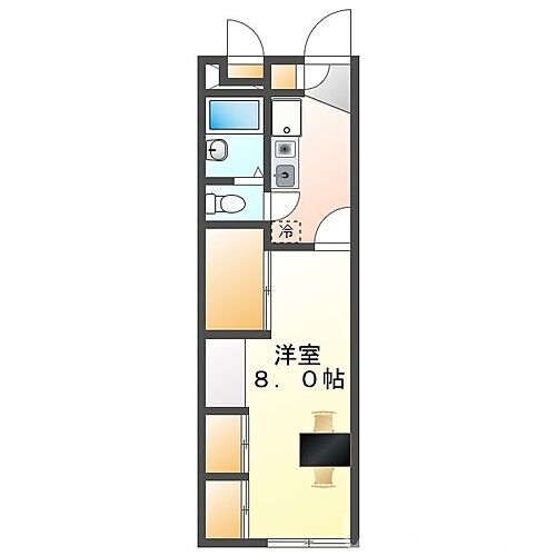 岡山県岡山市北区下中野 備前西市駅 1K アパート 賃貸物件詳細