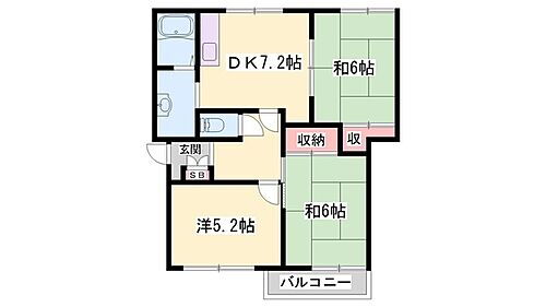 叶い坂 2階 3DK 賃貸物件詳細