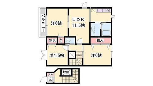ソレアードガーデンＩ 2階 3LDK 賃貸物件詳細