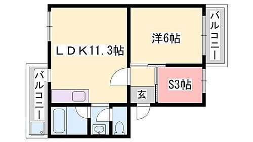 銀の馬車道　壱番館 3階 1SLDK 賃貸物件詳細
