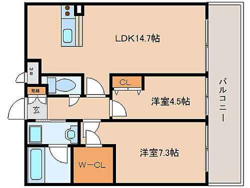 Ｌ．ｅ．Ｏ 3階 2LDK 賃貸物件詳細