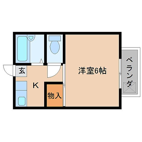 奈良県大和高田市蔵之宮町 高田市駅 1K アパート 賃貸物件詳細