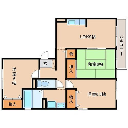 ソシアＢ棟 3階 3LDK 賃貸物件詳細