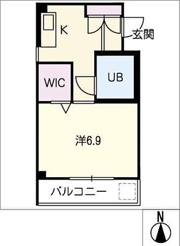 バスティード西浜田 2階 1K 賃貸物件詳細