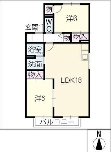 愛知県名古屋市西区大野木1丁目 庄内緑地公園駅 2LDK アパート 賃貸物件詳細