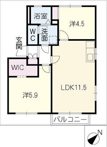 オデッセイ島田 2階 2LDK 賃貸物件詳細