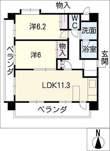愛知県名古屋市天白区平針4丁目 平針駅 2LDK マンション 賃貸物件詳細