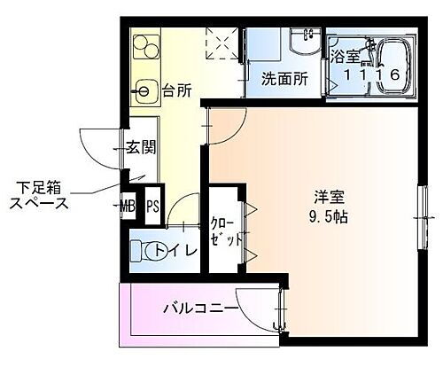 フジパレス堺石津川ノース 2階 1K 賃貸物件詳細