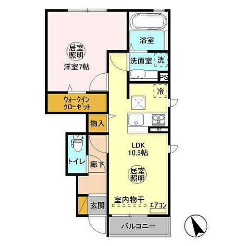 ＷＩＮ　ＩＩ 1階 1LDK 賃貸物件詳細