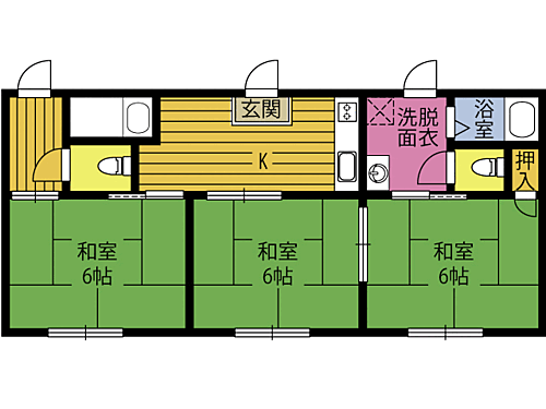 平松アパート 2階 3K 賃貸物件詳細