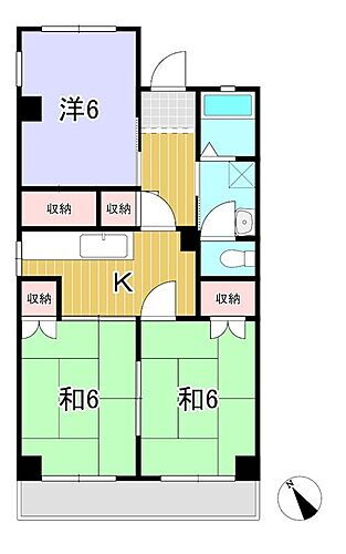 たちばなビル 4階 3K 賃貸物件詳細