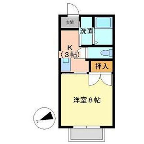 広島県福山市御幸町大字下岩成1331-6 万能倉駅 1K アパート 賃貸物件詳細