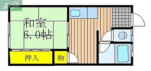 岡山県岡山市北区東古松2丁目 大元駅 1K アパート 賃貸物件詳細