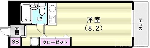 第２赤松コーポ 1階 ワンルーム 賃貸物件詳細