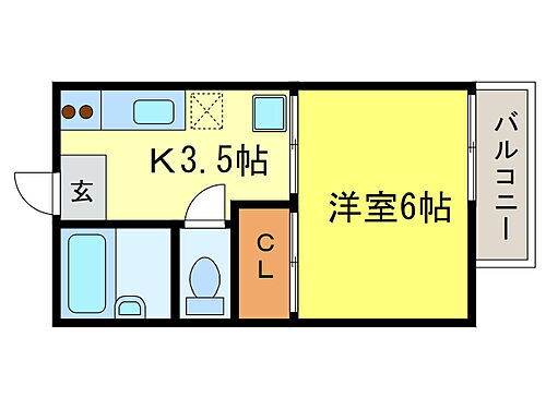 滋賀県大津市大萱2丁目 瀬田駅 1K アパート 賃貸物件詳細
