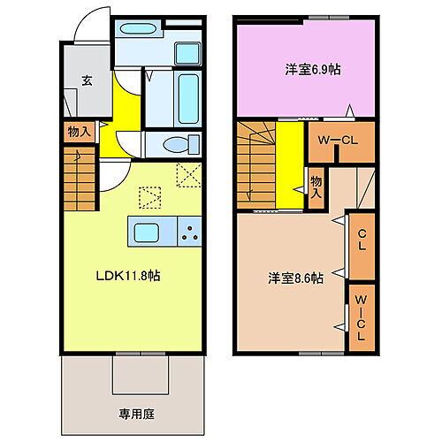 アスターテラス 2LDK 賃貸物件詳細