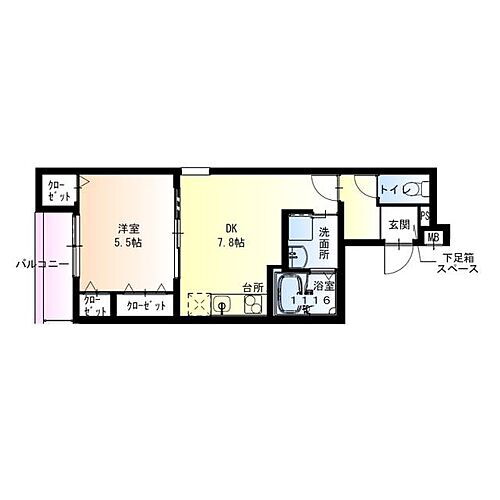 フジパレス高石千代田Ｉ番館 2階 1DK 賃貸物件詳細