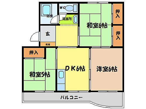 ハイツララポート 1階 3DK 賃貸物件詳細
